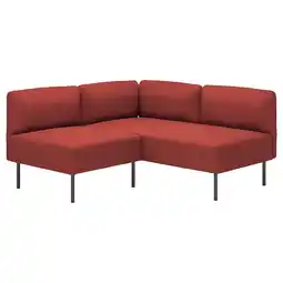 IKEA Lillehem Modulhjørnesofa, 2-seters, Gunnared/rødbrun metall tilbud