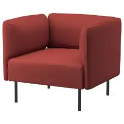 IKEA Lillehem Lenestol, Gunnared/rødbrun metall tilbud