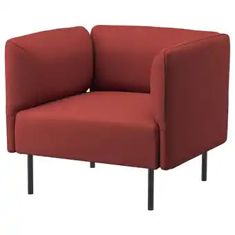 IKEA Lillehem Lenestol, Gunnared/rødbrun metall tilbud