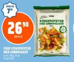 Coop Obs COOP stekepoteter med grønnsaker tilbud