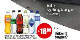 Spar Brus fra Coca-Cola/Farris/Frus/Bris/Imsdal tilbud