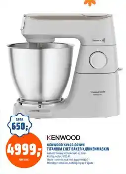 Coop Obs KENWOOD Titanium chef baker kjokkenmaskin tilbud