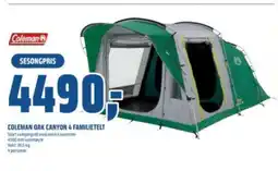 Coop Obs COLEMAN oak canyon 4 familietelt tilbud