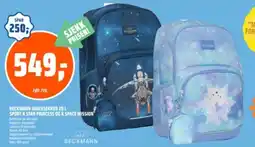 Coop Obs BECKMANN skolesekker 20 l sport k star princess og k space mission” tilbud