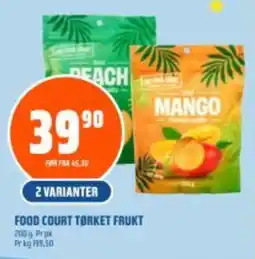 Coop Obs Food court tørket frukt tilbud