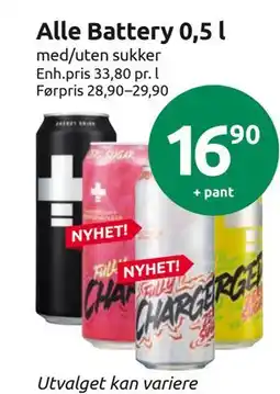 Joker Alle Battery 0,5 l tilbud