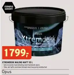 Montér XTREMDEKK MALING MATT 10 L tilbud
