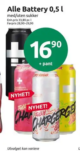 Joker Alle Battery 0,5 l tilbud