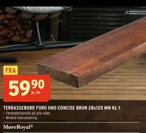 Montér TERRASSEBORD FURU UNO CONCISE BRUN 28x120 MM KL 1 tilbud