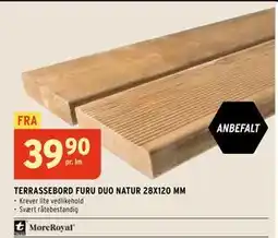 Montér TERRASSEBORD FURU DUO NATUR 28X120 MM tilbud