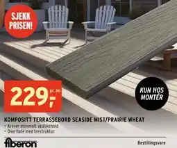 Montér KOMPOSITT TERRASSEBORD SEASIDE MIST/PRAIRIE WHEAT tilbud