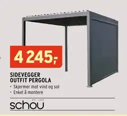 Montér SIDEVEGGER OUTFIT PERGOLA tilbud