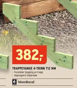 Montér TRAPPEVANGE 4-TRINN 712 MM tilbud