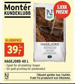 Montér HAGEJORD 40 L tilbud