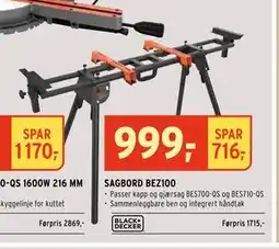 Montér SAGBORD BEZ100 tilbud