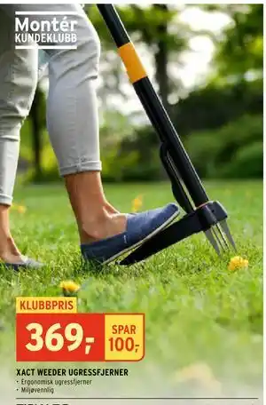 Montér XACT WEEDER UGRESSFJERNER tilbud