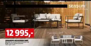 Bauhaus SOFAGRUPPE HASSELUDDEN SVART tilbud