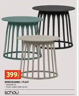 Montér BORD/SKAMMEL I PLAST tilbud