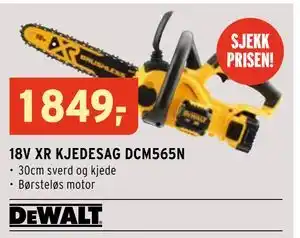 Montér 18V XR KJEDESAG DCM565N tilbud