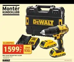 Montér DRILL 18 VOLT XR DCD777D2T 2x2,0AH tilbud
