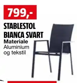 Bauhaus STABLESTOL BIANCA SVART tilbud