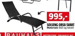Bauhaus SOLSENG ORSA SVART tilbud