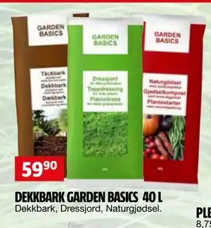 Bauhaus DEKKBARK GARDEN BASICS 40 L tilbud