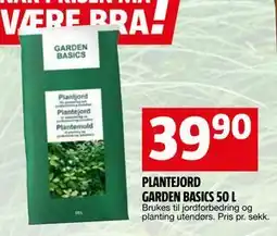 Bauhaus PLANTEJORD GARDEN BASICS 50 L tilbud
