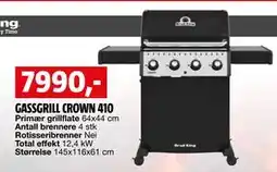Bauhaus GASSGRILL CROWN 410 tilbud