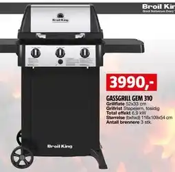 Bauhaus GASSGRILL GEM 310 tilbud