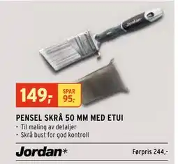 Montér PENSEL SKRÅ 50 MM MED ETUI tilbud