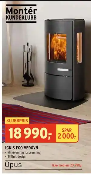 Montér IGNIS ECO VEDOVN tilbud