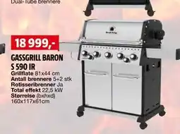 Bauhaus GASSGRILL BARON S 590 IR tilbud