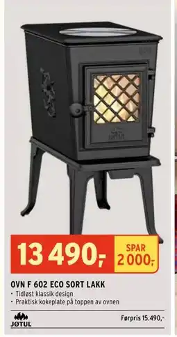 Montér OVN F 602 ECO SORT LAKK tilbud