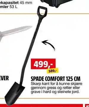 Bauhaus SPADE COMFORT 125 CM tilbud