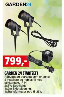 Bauhaus GARDEN 24 STARTSETT tilbud