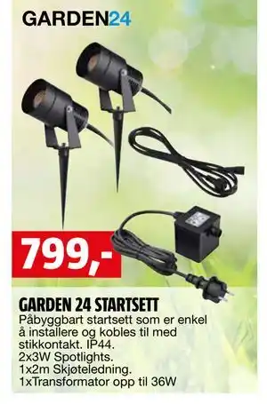 Bauhaus GARDEN 24 STARTSETT tilbud