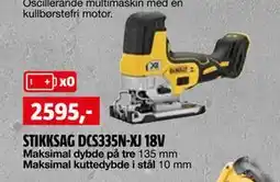 Bauhaus STIKKSAG DCS335N-XJ 18V tilbud