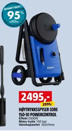 Bauhaus HØYTRYKKSSPYLER CORE 150-10 POWERCONTROL tilbud