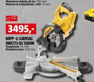 Bauhaus KAPP- & GJÆRSAG DWS773-QS 1300W tilbud