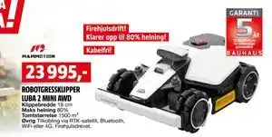 Bauhaus ROBOTGRESSKLIPPER LUBA 2 MINI AWD tilbud
