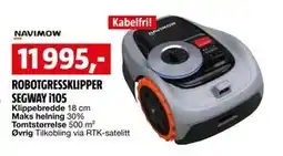 Bauhaus ROBOTGRESSKLIPPER SEGWAY i105 tilbud