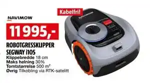 Bauhaus ROBOTGRESSKLIPPER SEGWAY i105 tilbud