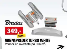 Bauhaus VANNSPREDER TURBO WHITE tilbud