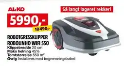 Bauhaus ROBOTGRESSKLIPPER ROBOLINHO WIFI 550 tilbud