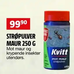 Bauhaus STRØPULVER MAUR 250 G tilbud