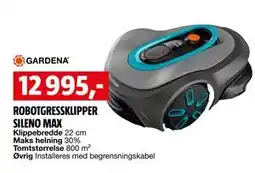 Bauhaus ROBOTGRESSKLIPPER SILENO MAX tilbud