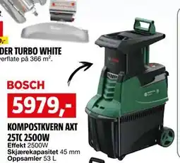 Bauhaus KOMPOSTKVERN AXT 25TC 2500W tilbud