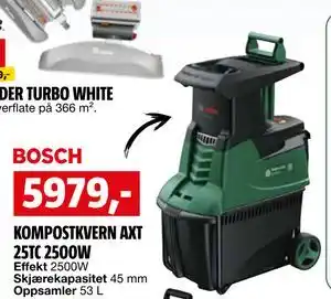 Bauhaus KOMPOSTKVERN AXT 25TC 2500W tilbud