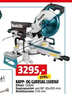 Bauhaus KAPP- OG GJÆRSAG LS0816F tilbud